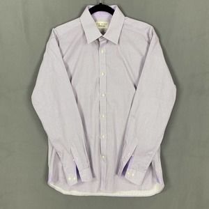 Ted Baker Dress Shirt Purple Button Up Long Sleeve